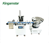 Automatische Kappen-Einlagenmaschine, Kappen-Dichtungseinsetzmaschine für Plastikflaschenverschlüsse, Gummiunterlegscheiben-Einführgerät