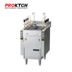 Cuiseur à pâtes et bouilloire à nouilles commercial CE à levage automatique, 6 paniers, en acier inoxydable, haute puissance, avec panneau <span class=keywords><strong>de</strong></span> commande intelligent et indépendant - Product Image 1