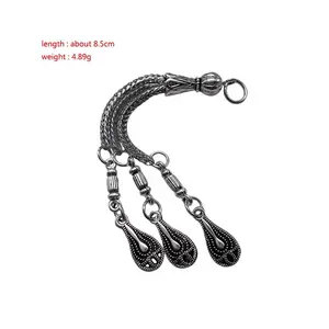 DIY Fashion Jewelry Beads Alloy Tassel Muslim Rosary Fashion Jewelry Making Metal Components Pendants