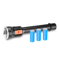 IPX8 3 Led Xhp 70 haute lumen Led lampe de poche de plongée sous-marine torche de plongée étanche lampes de poche submersibles tactiques