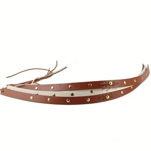 Pu Leather Stocked Diy Cowboy Durable <b>Band</b> Decorative <b>Hat</b> Strap Cool Beaded Hatband for Men Women - Product Image 5
