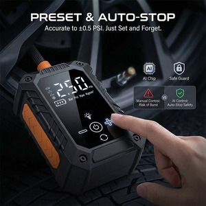 SUITU Tire Inflator 12V LCD Digital Portable <b>Car</b> Air Pump With Pressure Gauge For <b>Cars</b> Motorcycles - Product Image 4