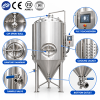 Cuve de Réaction Industrielle en Acier Inoxydable 304, 50L-3000L, avec Agitateur Motorisé, Chauffage Vapeur, Contrôle PLC, Certifiée CE, Automatique, 200L 700L 2000L
