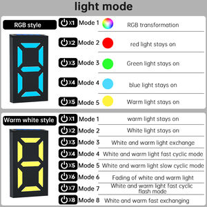 Lámpara Solar para Número de Casa, Luces Solares LED Impermeables para Jardín, Iluminación Exterior Recargable, Luz para Placa de Número de Puerta - Product Image 6