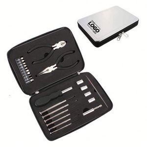 Custom 25pcs Modern Style Promotional <b>Mini</b> <b>Tool</b> <b>Kit</b> with Metal Case Combination Set Multifunctional Hardware Hand <b>Tools</b> - Product Image 1