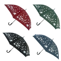 YS-1150 Parapluie Droit Moderne à Changement de Couleur Activé par l'Eau, Diamètre Ouvert 105cm, Bouton d'Ouverture Automatique, Multicolore, Vente Directe Usine