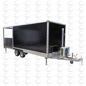 喫煙者のためのポーチ付きの新しいデザインの屋外カスタム完全装備BBQモバイルフードトラックトレーラーフードトレーラー - Product Image 5