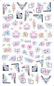 TSZS-pegatinas 3D Nail Art para <span class=keywords><strong>uñas</strong></span>, adhesivos autoadhesivos para <span class=keywords><strong>uñas</strong></span>, decoración de mariposas y <span class=keywords><strong>flores</strong></span> de colores variados, <span class=keywords><strong>2021</strong></span> - Product Image 2