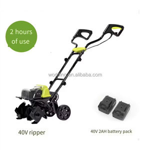 Motoculteur multifonctionnel AEAI à double batterie, à essence, pour le désherbage et le travail du sol, avec engrenage central - Product Image 3