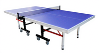 Table de tennis de table mobile 25 mm en panneau de fibres haute densité pour entraînement et compétition en intérieur