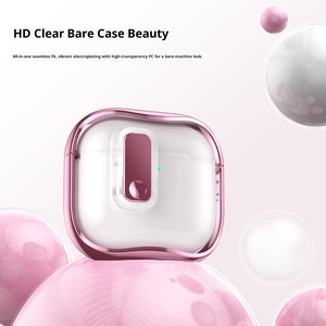 JMETEC 透明TPU電気メッキエコフレンドリー保護ケース AirPods4およびPro2 Gen 2ワイヤレスイヤホン用 - Product Image 2