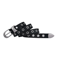 Ceinture en PU à rivets, ceinture cloutée style punk, ceinture de taille tendance, vente en gros, usine OEM, fournisseur en vrac sur mesure