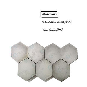 Cerámica de <span class=keywords><strong>Carburo</strong></span> de Boro Resistente a Impactos, Azulejo y Placa Hexagonal B4C, OEM - Product Image 2