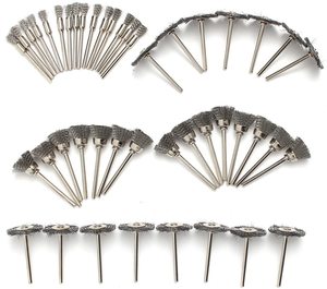 Mini <span class=keywords><strong>brosse</strong></span> de polissage de 45 pièces, kit de mini roues de polissage, <span class=keywords><strong>brosse</strong></span> de détail en fil d'acier pour outil rotatif <span class=keywords><strong>Dremel</strong></span>, élimination de la rouille - Product Image 2