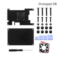 Casing Logam dengan Pendingin untuk Orange Pi Seri Zero 2 3 Orangepi 3 LTS Pi 4 LTS Grosir