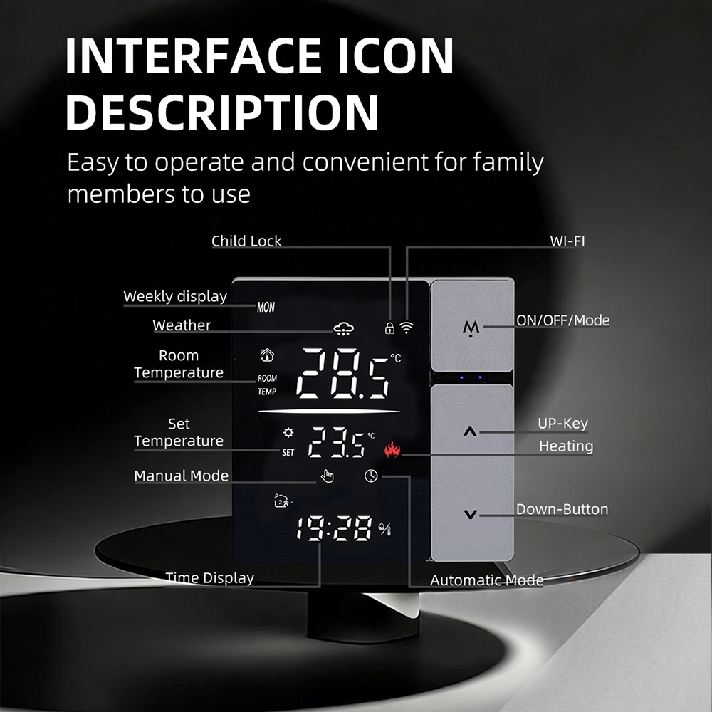 Tuya WiFi Smart Thermostat Room Floor Heating Water Boiler Electric Temperature Remote Controller for Google Home Alexa · image 4