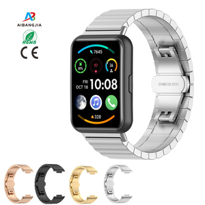 Correa <span class=keywords><strong>de</strong></span> Metal <span class=keywords><strong>de</strong></span> Acero Inoxidable para Reloj Huawei Watch Fit 3, Pulseras y Correas para Huawei Watch Fit 4 3 2 1 - Product Image 1