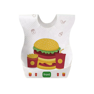 Disposable Baby Bib Straight Body JDF-01 Screen Printing 0-12 Months Feeding Protection - Product Image 1