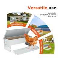 Mangeoire à poulet Mangeoire à mangeoires Mangeoire à poulet automatique en acier inoxydable pour poulets