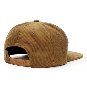 Casquette Snapback en Corduroy Personnalisée Non Structurée 5 Panneaux Logo Brodé - Product Image 2