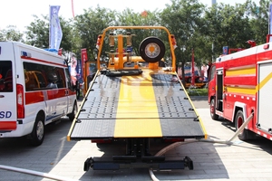 Camion de dépannage à plateau plat 4x2, un pour deux, direct usine, pour le sauvetage routier, vente chaude - Product Image 5