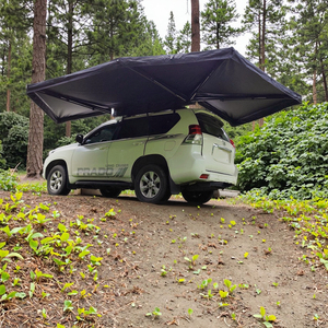 LLOYDBERG 360 Tente d'auvent de voiture à lumière LED imperméable au vent et résistant aux UV Canne en aluminium rétractable Access <span class=keywords><strong>Plus</strong></span> Car Cover - Product Image 2