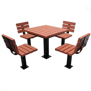 Tavolo da giardino per esterni in legno di plastica riciclata Guangzhou vito in e tavolo da giardino con sedie