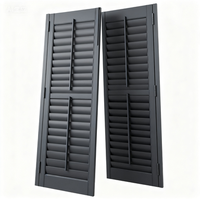 Stores en faux bois faciles à nettoyer pour les fenêtres de la chambre Montage sur panneau fixe et fonction de contrôle de la confidentialité pour les projets