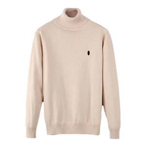 Maglione Personalizzato da Uomo Invernale 100% Cotone Lavorato a <span class=keywords><strong>Maglia</strong></span> 380g Manica Lunga Collo Alto OEM ODM - Product Image 1