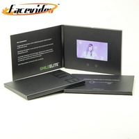Dernière innovation écran cadeau de message personnalisé, publicité commerciale, publicité de vœux, vidéo lcd, carte de livret