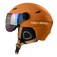 AIDY vente en gros oem casque de snowboard personnalisé hiver neige Sport patinage sur glace casque de ski de neige avec visière lunettes CE EN1077