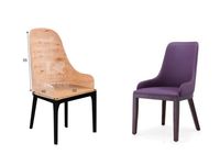 Composants en bois d'eucalyptus courbé pour chaise de salle à manger moderne