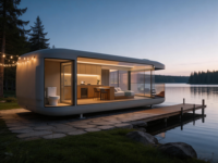 Maison capsule portable moderne E5 |   Conteneur modulaire détachable de 20 pieds/40 pieds |   Cabines préfabriquées en acier galvanisé pour l'extérieur