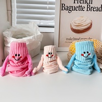 Chaussettes Magnétiques en Coton Peigné pour Famille, Chaussettes Amusantes en Forme de Mains de Dessin Animé, Nouveauté