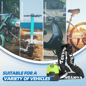Serrures Tonyon <span class=keywords><strong>ART</strong></span> 4 étoiles Anti-vol Vélo Haute sécurité Chaîne de verrouillage robuste Cadenas pour vélo Moto Chaîne de verrouillage - Product Image 4