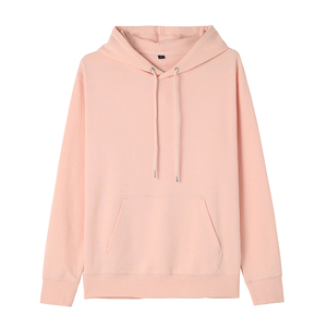 Vente en gros 80% <span class=keywords><strong>coton</strong></span> 20% polyester tissu matériel polaire 300gsm personnalisé couleur pure plaine Streetwear automne hommes sweats à capuche décontractés - Product Image 4