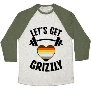 Let's Get Grizzly Unisex Tri-Blend <b>Baseball</b> <b>Tee</b> - Product Image 3