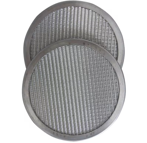 Disco de malla de filtro superdenso personalizado de acero inoxidable 304/316L, disco de borde trenzado perforado con borde de filtro personalizado - Product Image 2