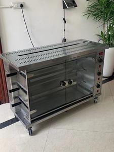 Rôtissoire de poulet commerciale en acier inoxydable électrique gaz arabe support de gril rotatif pour une utilisation au restaurant - Product Image 6