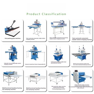 Automatic Electric Heat Press Machine for Computerized Embroidery Factories-New Hot Melt Glue Peeling &amp; Pressing