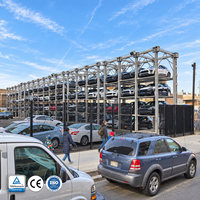 Système de stationnement vertical hydraulique pour SUV triple de 3000 kg, élévateur de stationnement avec unité de puissance de 5,5 kW pour garage d'appartement