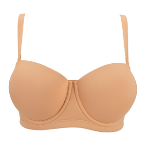 <span class=keywords><strong>Reggiseno</strong></span> Intimo Essenziale per Donne Curvy, Traspirante, Lavorato a Maglia, Mezza Coppa, Push-Up, <span class=keywords><strong>Senza</strong></span> <span class=keywords><strong>Spalline</strong></span>, <span class=keywords><strong>con</strong></span> <span class=keywords><strong>Ferretto</strong></span>, Monopezzo, per Uso Quotidiano - Product Image 1