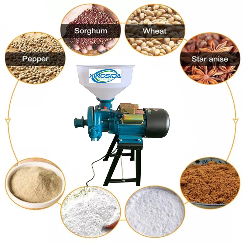 製粉機80-キログラム/時間統合製粉機トウモロコシ粉砕機製粉機