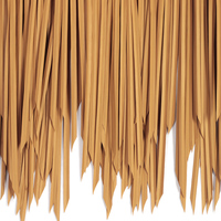 Tuiles de toit de chaume synthétique artificielle de maison ignifugée en plastique HDPE personnalisée
