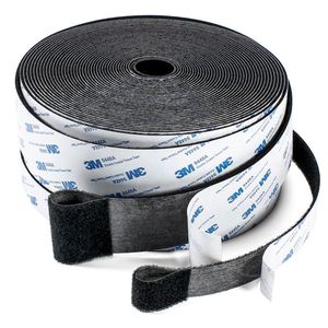Ruban adhésif en tissu 100% nylon, auto-adhésif, à forte adhérence, bande auto-agrippante, bande de fixation auto-agrippante, bande de velcro en nylon - Product Image 1