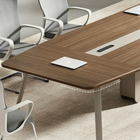 Table de conférence longue, simple et moderne, pour salle de réunion, bureau, formation et négociation
