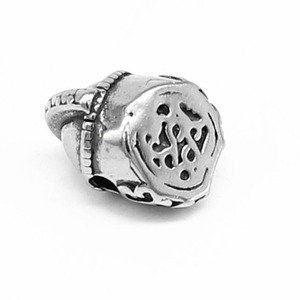 yunnique Pendentif unisexe en acier inoxydable, motif casque de guerrier et masque, pour accessoires de bijoux DIY - Product Image 3