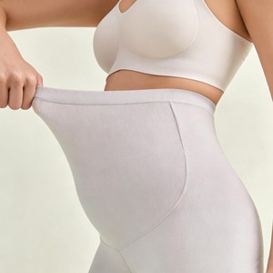 YIYI High Waist Stretch Butt Lifting Maternity Support Pants Seamless Lightweight Maternity <strong>Shorts</strong> Breathable Maternity Bottoms - Product Image 1