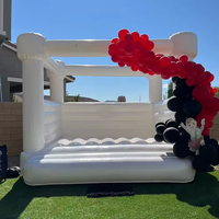 Château de saut gonflable OEM rose en PVC avec ventilateur château gonflable personnalisé avec rebond à louer