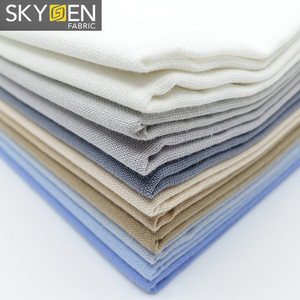 Skygen nuevo alta calidad Venta caliente suave <span class=keywords><strong>liso</strong></span> teñido 135gsm 55% <span class=keywords><strong>Lino</strong></span> 45% tela de algodón de <span class=keywords><strong>lino</strong></span> - Product Image 3